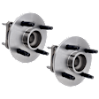Rear, Driver and Passenger Side Wheel Hub, 4 Lugs, With Bearing