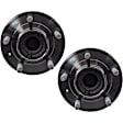 Rear, Driver and Passenger Side Wheel Hub, 5 Lugs, With Bearing