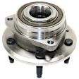 Front and Rear, Driver and Passenger Side Wheel Hub, 5 Lugs, With Bearing