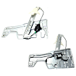 Front, Driver and Passenger Side Power Window Regulator, With Motor
