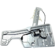 Front, Driver and Passenger Side Power Window Regulator, With Motor