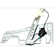 Front, Driver and Passenger Side Power Window Regulator, With Motor