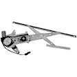 Front, Driver and Passenger Side Power Window Regulators, with Motor, Convertible