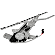 Front, Driver and Passenger Side Power Window Regulators, with Motor, Convertible