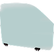 Front, Driver and Passenger Side Door Glasses, Green Tint, Replaces NAGS No. DD08942GTY