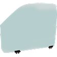 Front, Driver and Passenger Side Door Glasses, Green Tint, Replaces NAGS No. DD08942GTY