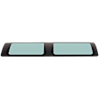 Rear, Driver and Passenger Side, Rear Section Door Glasses, Green Tint, Replaces NAGS No. DD10344GTY
