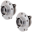 Front, Driver and Passenger Side Wheel Hub, 5 Lugs, With Bearing