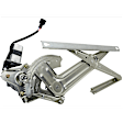 Rear, Driver and Passenger Side Power Window Regulator, With Motor