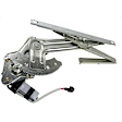 Rear, Driver and Passenger Side Power Window Regulator, With Motor