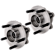 2-Wheel Set Front or Rear Wheel Hub, 5 Lugs, With Bearing, AWD/FWD, 5 x 4.25 in. Bolt Pattern