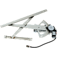 Front, Driver and Passenger Side Power Window Regulator, With Motor