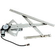 Front, Driver and Passenger Side Power Window Regulator, With Motor