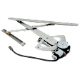 Front, Driver and Passenger Side Power Window Regulator, With Motor
