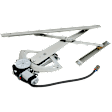 Front, Driver and Passenger Side Power Window Regulator, With Motor