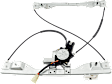 Front, Driver and Passenger Side Window Regulators, Power, With Motor