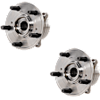 Front, Driver and Passenger Side Wheel Hub, 5 Lugs, With Bearing