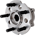Front and Rear, Driver and Passenger Side Wheel Hub, 5 Lugs, With Bearing