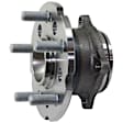 Front and Rear, Driver and Passenger Side Wheel Hub, 5 Lugs, With Bearing, FWD, 3.5L, 6Cyl