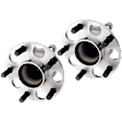 Rear, Driver and Passenger Side Wheel Hub, 5 Lugs, With Bearing
