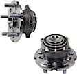 Rear, Driver and Passenger Side Wheel Hub, 5 Lugs, With Bearing, FWD, 3.5L, 6Cyl