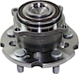 Rear, Driver and Passenger Side Wheel Hub, 5 Lugs, With Bearing, FWD, 3.5L, 6Cyl