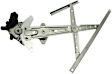Front, Driver and Passenger Side Power Window Regulators, with Motor