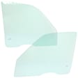2000 Honda CR-V - Front, Driver and Passenger Side Door Glass, Green Tint, FD20125 GTNN, FD20126 GTNN