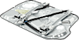 Front and Rear, Driver and Passenger Side Power Window Regulator, With Motor