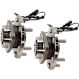 Front, Driver and Passenger Side Wheel Hub, 6 Lugs, With Bearing, With Sensor, 5.6L, 8Cyl