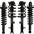 Front and Rear, Driver and Passenger Side Fully Loaded Strut