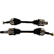 Front, Driver and Passenger Side Axle Assemblies, For Models without Limited Slip Differential