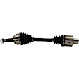Front, Driver and Passenger Side Axle Assemblies, For Models without Limited Slip Differential