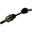 Front, Driver and Passenger Side Axle Assemblies, For Models without Limited Slip Differential