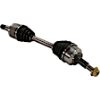 Front, Driver and Passenger Side Axle Assemblies, For Models without Limited Slip Differential
