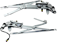 Front, Driver and Passenger Side Power Window Regulator, With Motor