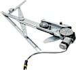 Front, Driver and Passenger Side Power Window Regulator, With Motor