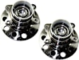 Rear, Driver and Passenger Side Wheel Hub, 5 Lugs, With Bearing, FWD