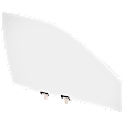 Front, Driver and Passenger Side Door Glasses, Green Tint
