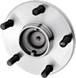 2-Wheel Set Front, Driver and Passenger Side Wheel Hubs, Without Bearing, Lug nuts are not included