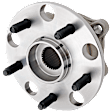 Front and Rear, Driver and Passenger Side Wheel Hub, 5 Lugs, With Bearing, AWD
