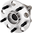 Rear, Driver and Passenger Side Wheel Hub, 5 Lugs, With Bearing