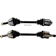 Front, Driver and Passenger Side Axle Assembly, New, 3.8L Engine