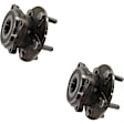 Rear, Driver and Passenger Side Wheel Hub, 5 Lugs, With Bearing