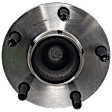 Rear, Driver and Passenger Side Wheel Hub, 5 Lugs, With Bearing, FWD