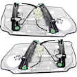 Front, Driver and Passenger Side Power Window Regulator, Without Motor