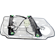 Front, Driver and Passenger Side Power Window Regulator, Without Motor