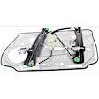 Front, Driver and Passenger Side Power Window Regulator, Without Motor