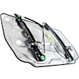 Front, Driver and Passenger Side Power Window Regulator, Without Motor