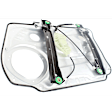 Front, Driver and Passenger Side Power Window Regulator, Without Motor